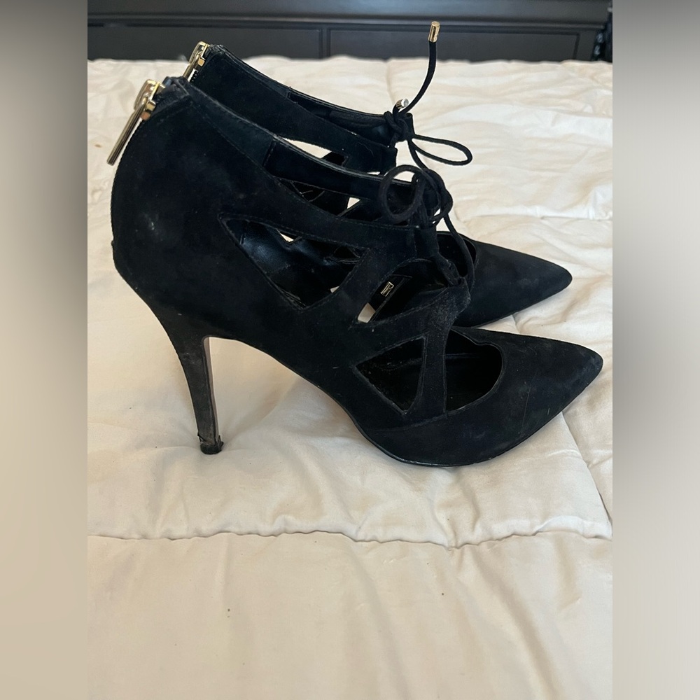 Saks Fifth Avenue Suede Heels